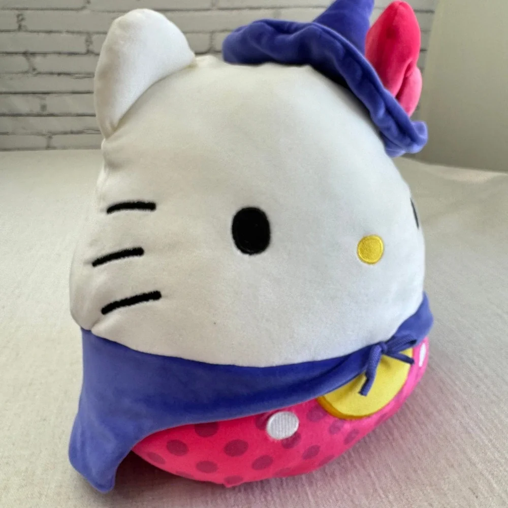 Hello Kitty Squishmallow 12 In Halloween Witch Plush Sanrio Jazwares Pink Purple